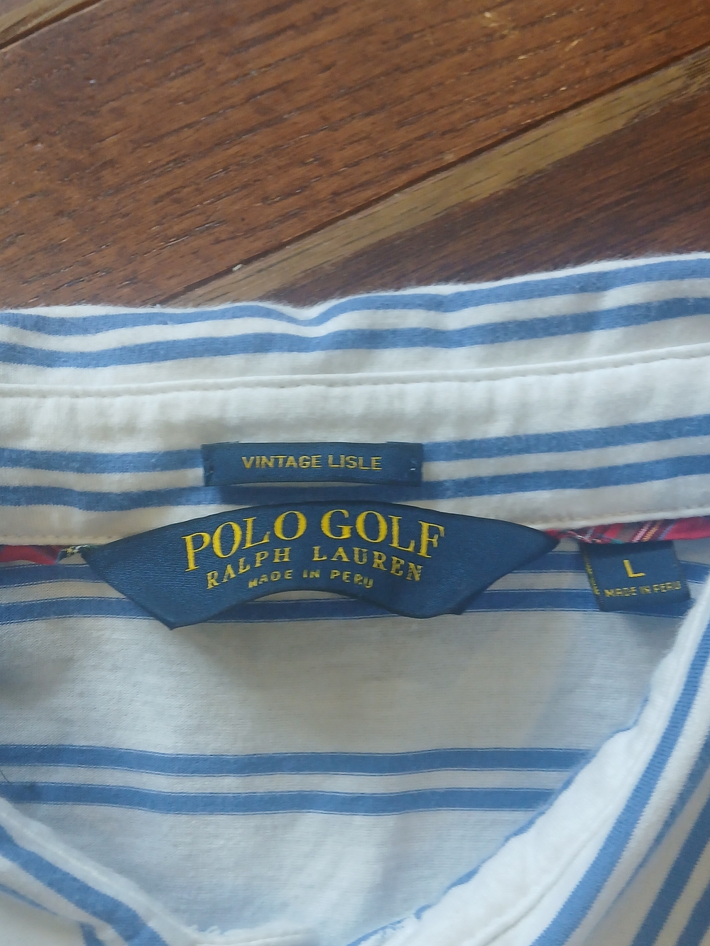 Polo Golf by Ralph Lauren White Polo Vintage Lisle Sz Large Mens Golf Wear Casua - Picture 3 of 8